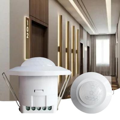 Embedded PIR Sensor Switch AC/DC 24-265V Human Body Infrared Detector 360° Degree Adjustable LED Light Control Sensor Switches