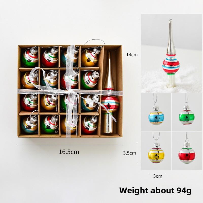 New Arrival Fashion Glass Christmas Ornaments Santa Snowman Pendant for Xmas Tree Deco Perfect Christmas Gift