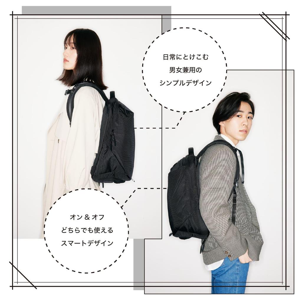 [sun earth &u] Gym Backpack, 20L (with Shoe Compartment), Water-Repellent (Slim and Large Capacity), Men's and Women's Training Bag, Fitness, Sports