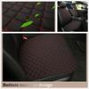 1Pcs Black + Red Car Front Seat Cover Protector Linen Cushion Pad with Backrest
