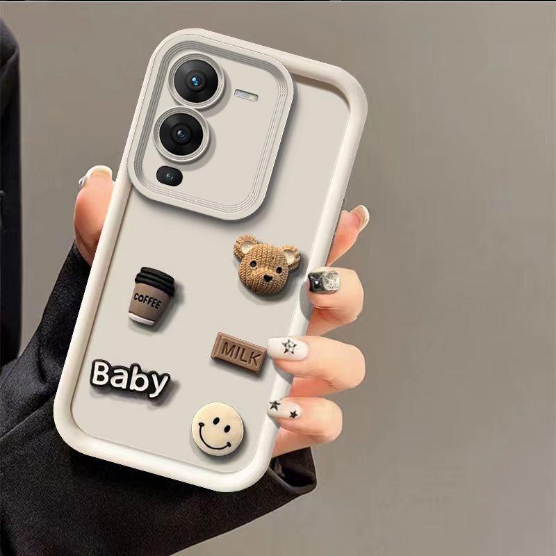 A 21S 51 71 31 Cute 3D Bear Cartoon Silicone Soft Case For Samsung Galaxy A24 A54 A34 A14 A04S A05S A15 5g Bumper Back Cover