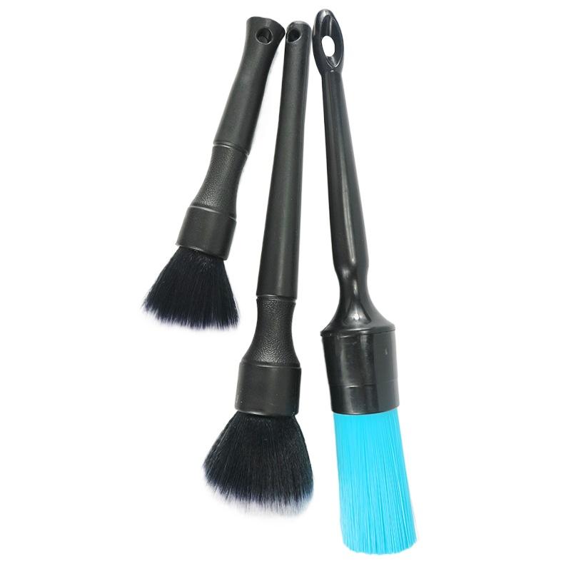 

Набор щеток для детализации автомобиля, набор щеток для чистки автомобиля, ультрамягкие, щетки для деталей автомобиля для салона автомобиля и ухода за автомобилем Салон автомобиля на открытом воздухе, 3 шт. 16,23,24cm,3Pcs синий/чёрный