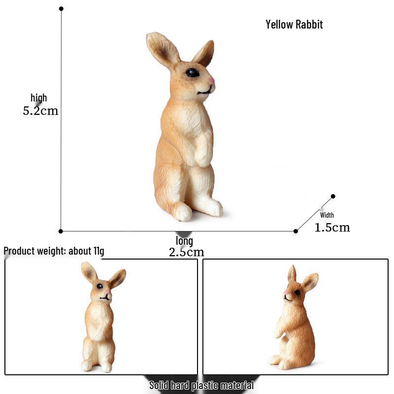Wild Jungle Animal Models: Mini Pig, Deer, Fox, Squirrel, Elk & Raccoon Toys