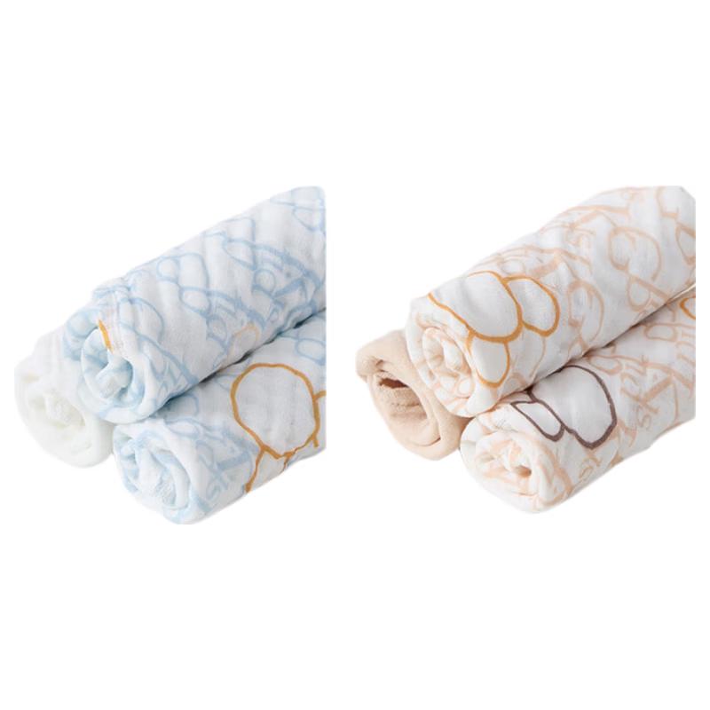 Goodbaby 7A Antibacterial 6-Layer Gauze Baby Towels 30x30cm (3-Pack)
