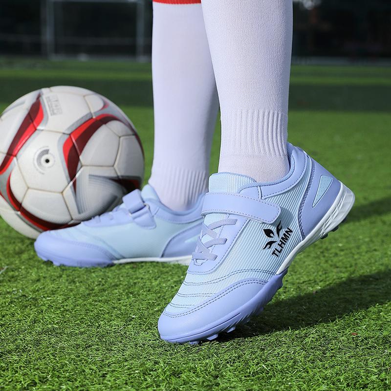 Zapatos de entrenamiento para niños y adolescentes, zapatillas de fútbol con clavos cortos, antideslizantes, resistentes al desgaste, absorbentes de golpes, de gran tamaño