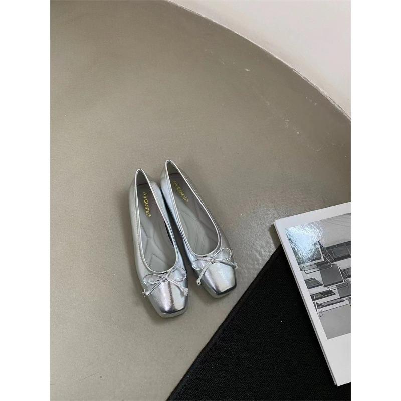 Rundspitzige Niedrig geschnittene High Heels - Neuer Stil Flache Vielseitige Basisschuhe