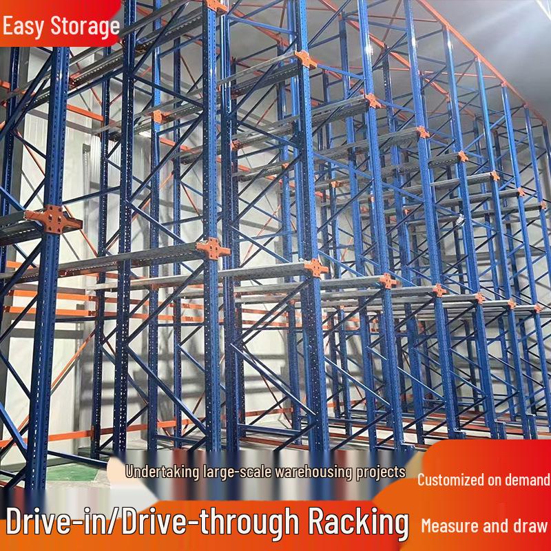 Heavy-Duty Multi-Level Drive-In Pallet Racking System with Shuttle Carrier