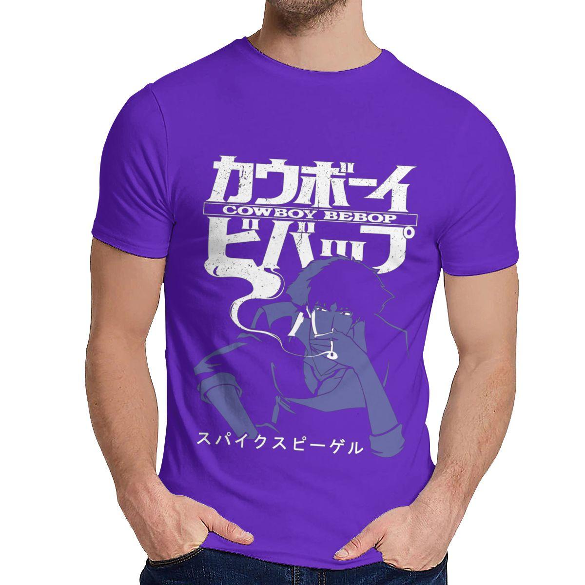 Cool Anime Cowboy Bebop Spike Spiegel T Shirt Soft Slim Harajuku Man S O Neck Hip XL