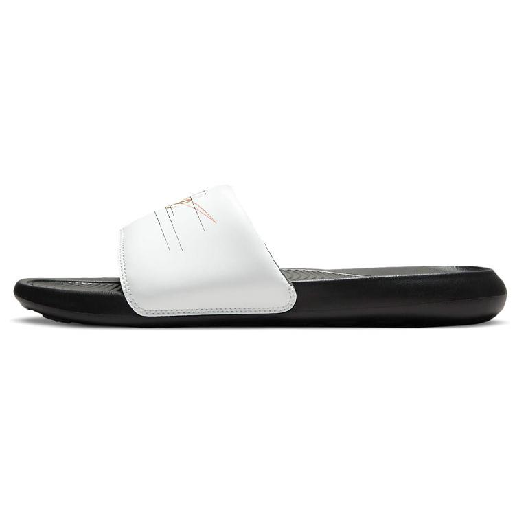 New Nike Victori One Printed Slide 'White Metallic Gold' CN9678-103