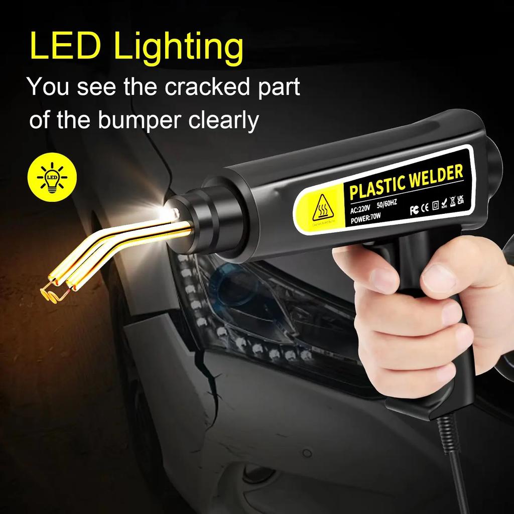 70W Plastic Welding Hot Stapler carBumper Repair Kit Hot Stapler WeldingRepair Machine Welding Gun