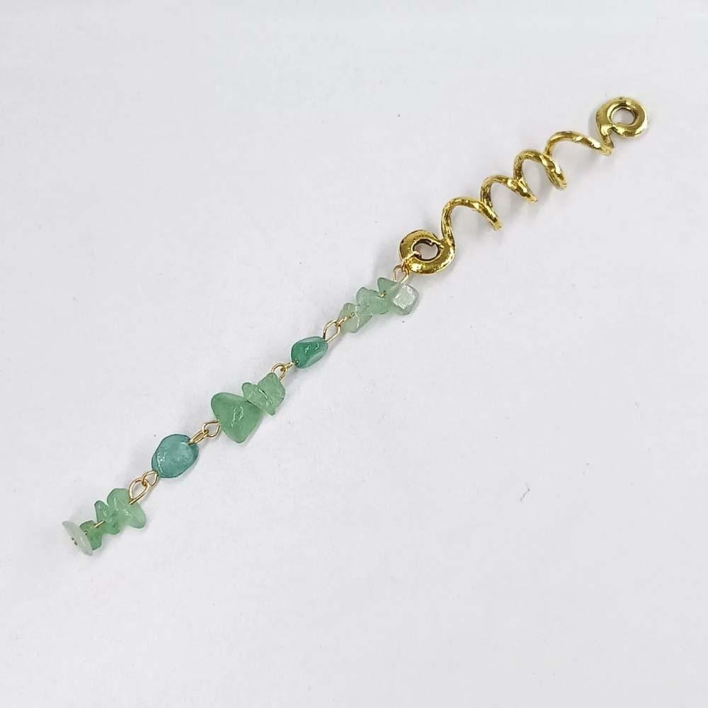 Styling Hair Accessories Dreadlock Hair Jewelry Hip-hop Long Tassel Colored Stone Pendant Sweet DIY Hair Charms