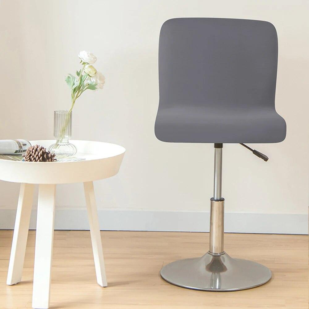 Elastischer, fester, kurzer Rückenbezug, Spandex-Barstuhlbezug, armloser Stuhlsitzbezug, Hotelbankett-Wohnzimmerstuhl-Schonbezüge