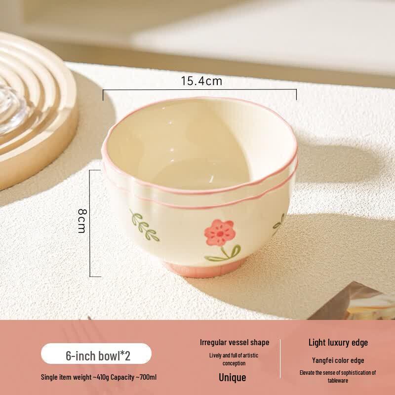 Elegant Ceramic Rice & Soup Bowl