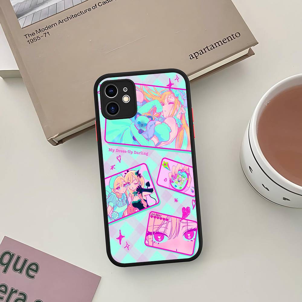 Anime My Dress-Up Darling Phone Case For iPhone 11 12 13 14 15 16 Pro Plus X XS MAX Matte Bumper Shockproof Cover