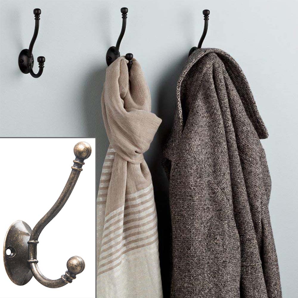 Bronze Metal Door Hangers Hardware Bathroom Wall Mount Key Holder Coat Rack Cloth Hook Wall Hook