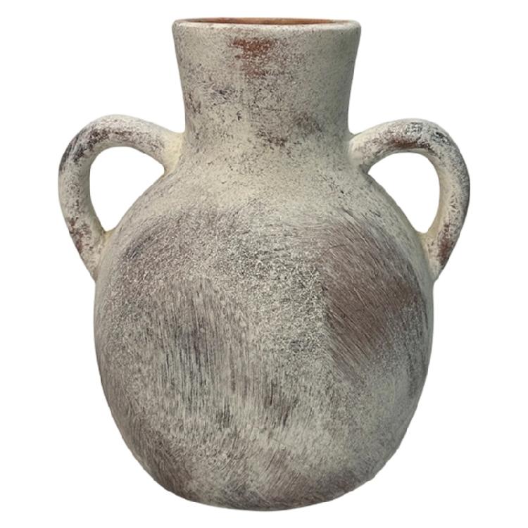 Farmhouses Flower Vases Ceramic Pottery Terracotta Decorative Vases With Double Handle for Living Room Centerpiece Decors