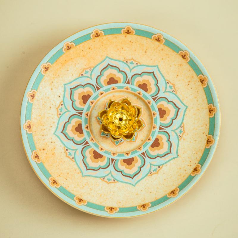 

Nine-Colored Deer Incense Holder: Lotus Ash-Catcher Tray - Cultural & Creative Tea Ceremony Burner
