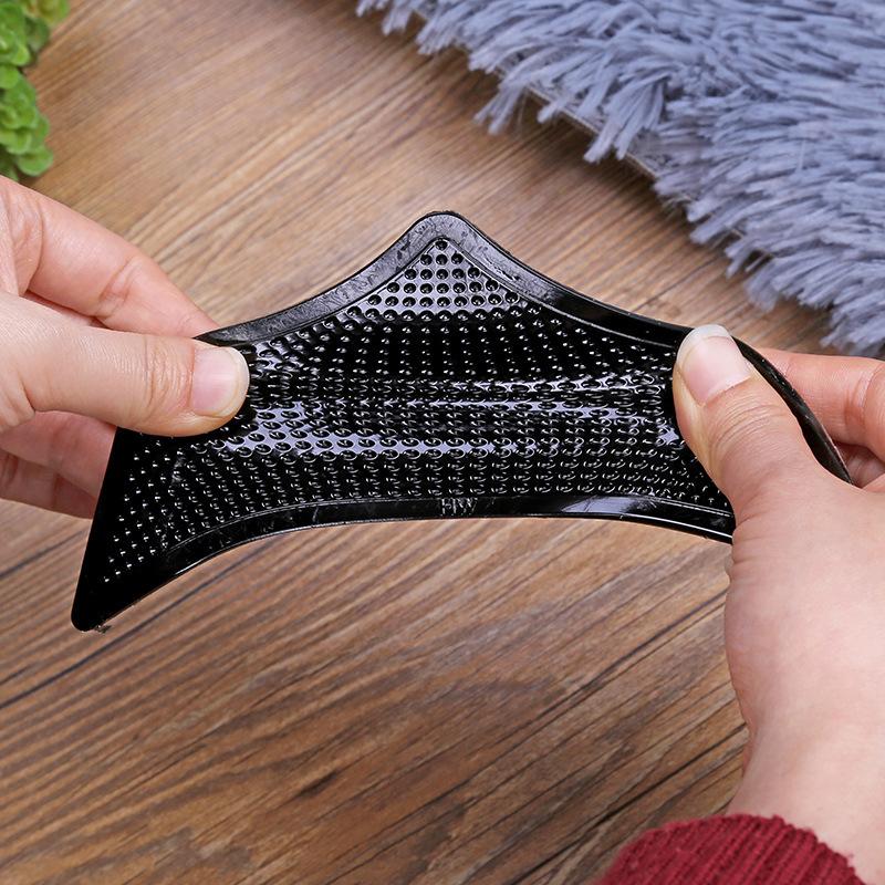 4PCS Mat Grippers Non-Slip Rubber Sticker for Tile Hardwood Floors