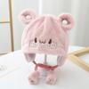 Infant Hat Winter New Cute Super Cute Cartoon Plush Pullover Hat Boys and Girls Baby Warm Ear Hat Tide