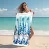 1Pc Christmas Gnome Snow Beach Towel Microfiber Beach Towel Thin Absorbent For Beach Swimming Yoga Bath Sports