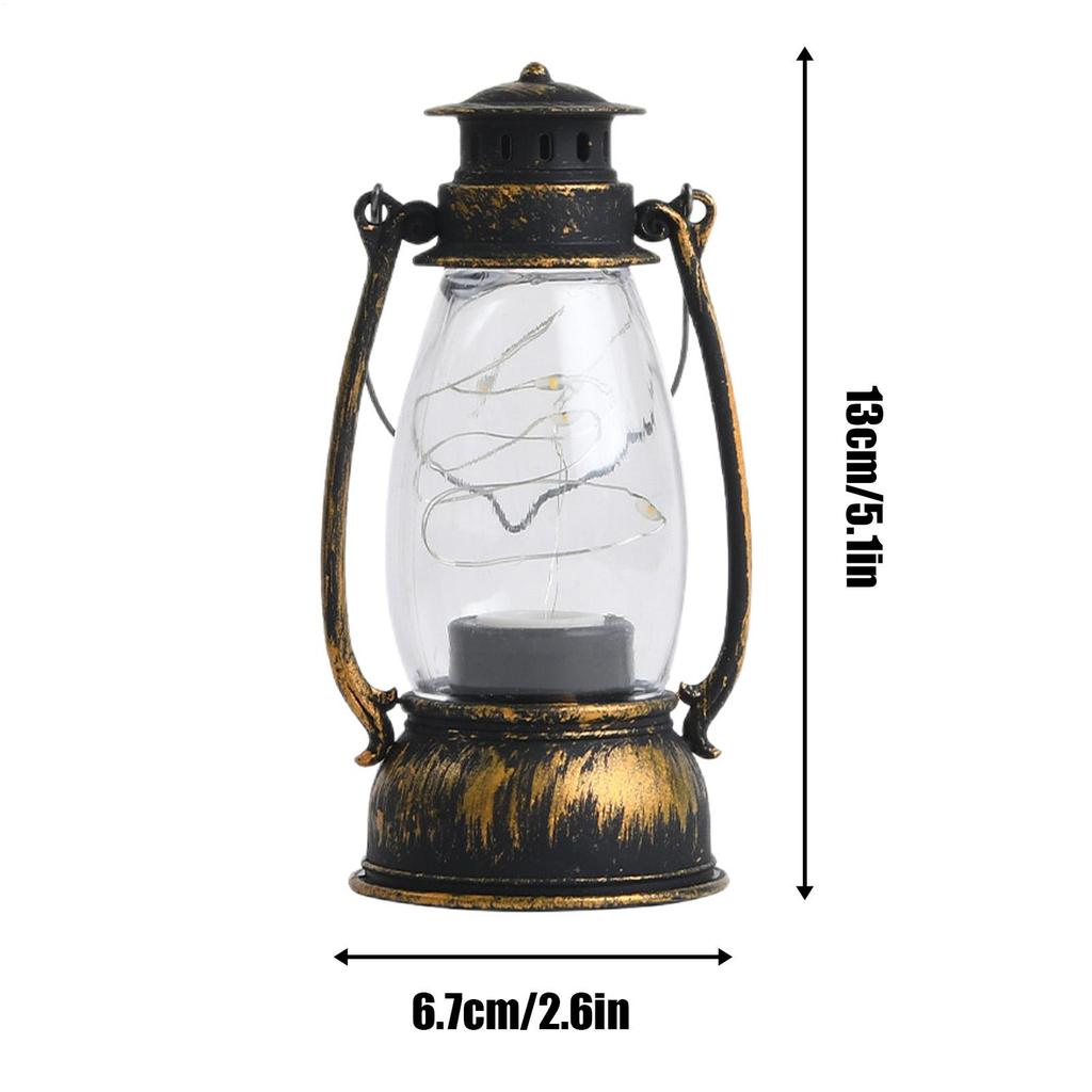 Christmas Electronic Candles Lantern Battery Lanterns Decorative Retro LED Small Horse Lights Flame Flickering Lights