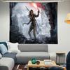 Game LLara Croft Cool TTomb Raider Tapestry Decoration Bedroom Dormitory Background Cloth Holiday Home Party Living Room Club