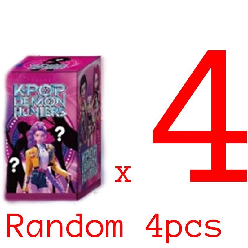 New Devil Hunter Blind Box 6pcs  Anime KPop Doll Vinyl Toy Rumi Mira Zoi Character Vinyl Mask Ornament Toy Christmas Gift