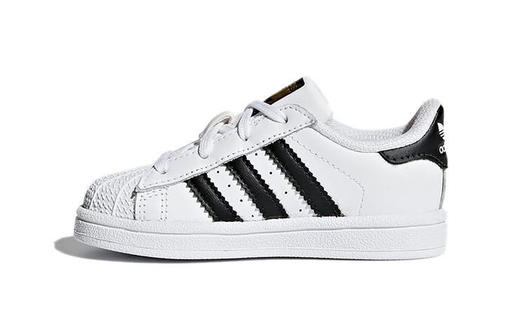 

Adidas Originals Superstar Collection Abrasion Resistant Abrasion Resistant Low top Toddler Shoes White Black Gold BB9076 21