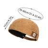 Hip Hop Corduroy Beanie Caps Solid Color Vintage Dome Hat Retro Brimless Hat  Men Women