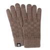 Thickened Plaid Jacquard Autumn Winter Woolen Gloves