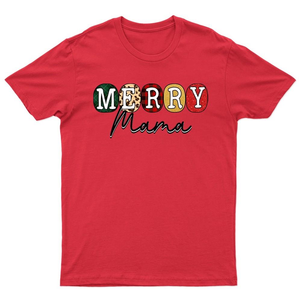 Merry Mama Christmas Holiday TShirt Unisex Gift Retro Funny Unisexs Vintage S