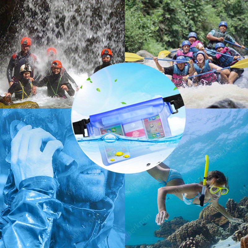 High Quality Waterproof Sealing Swimming Bag Large Size Translucent Underwater Dry Protection Bag For Iphone Mobile Phone Pouch