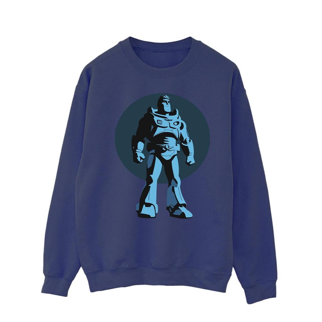 Disney Mens Lightyear Buzz Standing Circle Sweatshirt