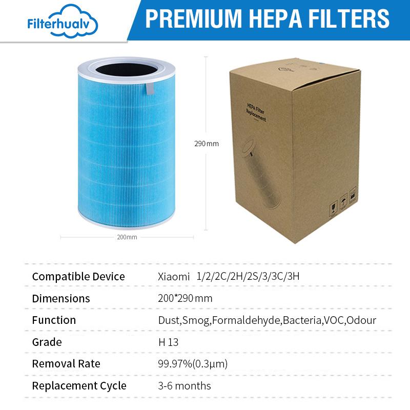 For Xiaomi Mi Air Purifier Filter For Xiaomi Purifier Mijia 2 2C 2H 2S 3 3S 3C 3H Air Filter Carbon HEPA Replacement