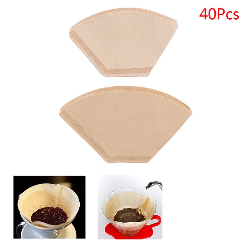40 ks ekologických nebělených originálních dřevěných ručních dripperů na kávu