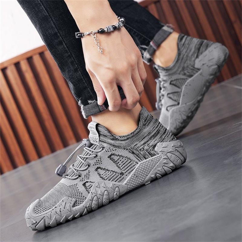 Herren Sommer Netz-Sneaker Atmungsaktiv für Freizeit Outdoor Laufen Tennis Wandern Luxuriöse Plateau-Loafer Stil Bequem Netz