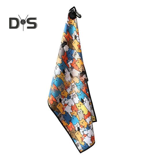 Ręcznik golfowy magnetyczny z klipsem Chłonny waflowy ręcznik golfowy z mikrofibry z magnesem do mocnego trzymania na torbach golfowych, wózkach, kijach