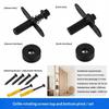 360 Degree Rotation Pivot Hinge Set Adjustable Heavy Duty Anti-Rust for Commercial Space Glass Screen Partition Use