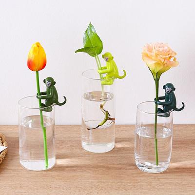 Silicone Plant Propagation Buddy Rabbit/Monkey/Elephant Reusable Silicone Plant Support Hydroponics Stabilizer Plant Propagation