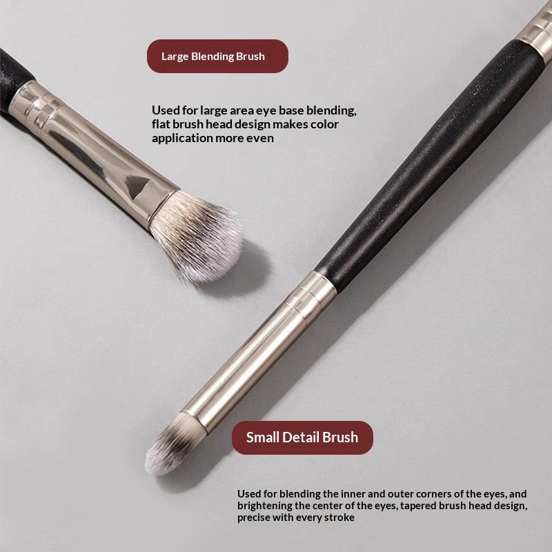 Pincel de Contorno de Doble Punta - Pincel de Maquillaje Suave Para Sombra de Ojos, Contorno de Nariz, Esculpir el Rostro, Adecuado Para Principiantes