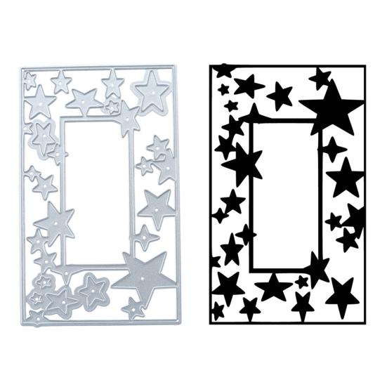 Five-Pointed Star Frame Cutting Die DIY Scrapbook Paper Cards Craft Stencil Mold