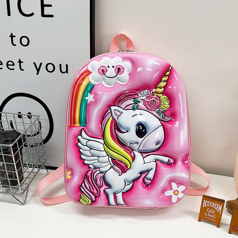 3D Cute Cartoon Children's Fashion School Bags For Boys And Girls Primary School Large Capacity Backpacks Waterproof Backpacks