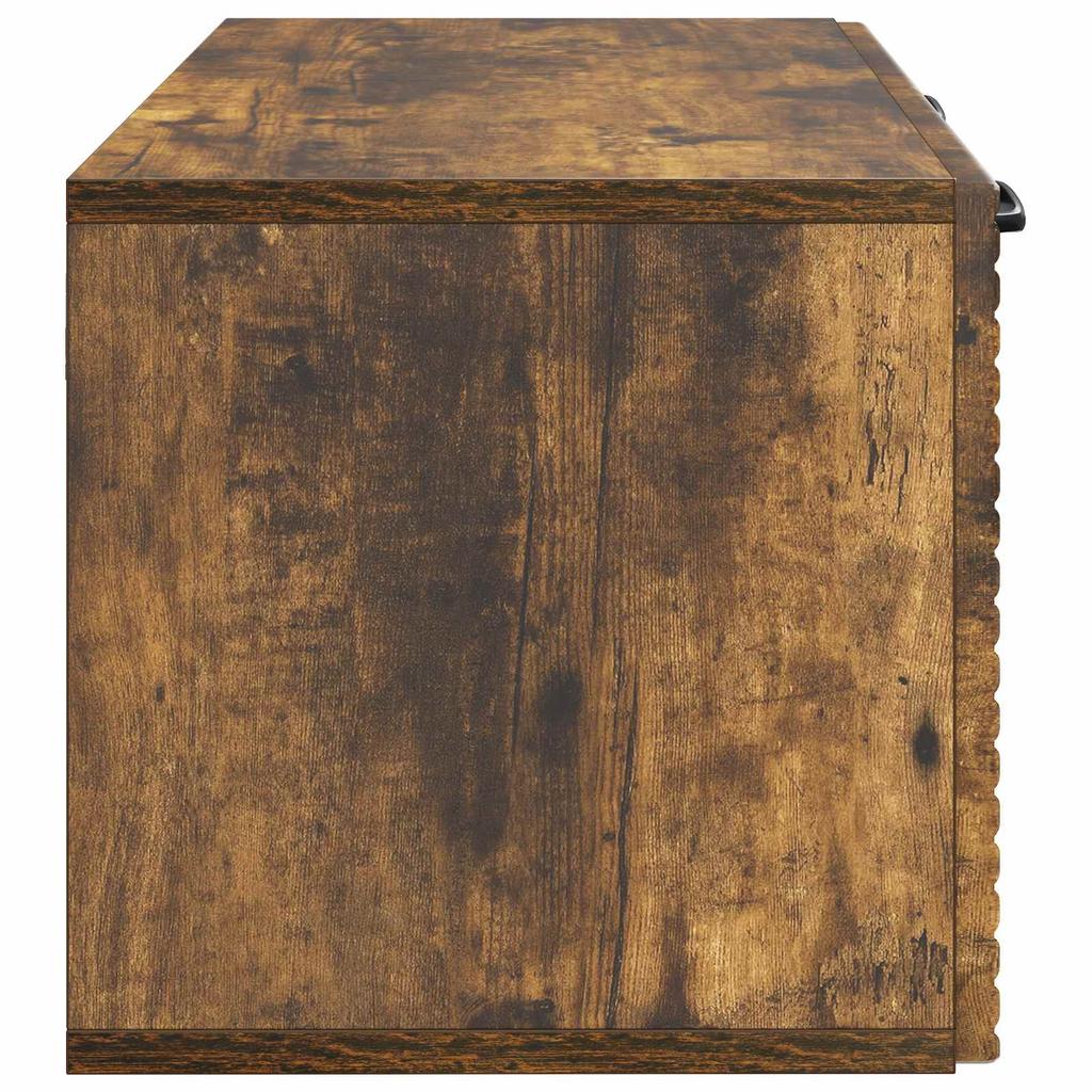 Wall Mounted TV Cabinet Smoked Oak 59.5 x 31 x 30 cm