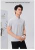 Men's Summer Ice Silk Zipper Sports T-Shirt - Breathable, Solid Color, Stand Collar, Short Sleeve, Casual Business Top