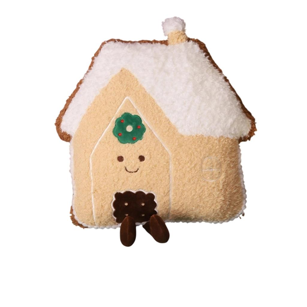 Colorful Christmas Day Decoration Pillow Plush Toy Doll Gingerbread Christmas Doll Gift