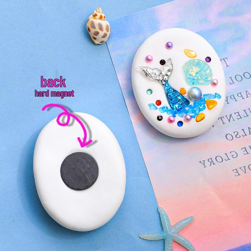 DIY Shell Clay Refrigerator Magnets: Parent-Child Creative Activity Kit