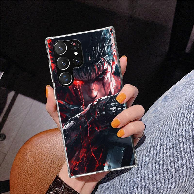 G-Guts B-Berserks Anime Phone Case For Samsung Galaxy S24 S25 Edge S26 Ultra S23 S22 S21 Plus S20 FE + Personalized Print Cover