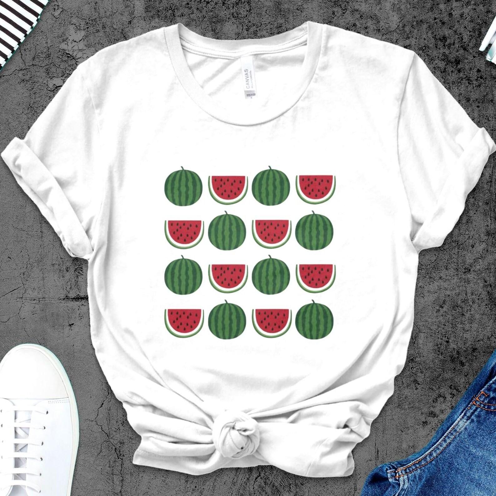 Watermelon Fruit Vintage Shirt | Retro Watermelon Tee | Watermelon Graphic TShirt | Summer Soft Watermelon T-Shirt | Gift for Beach Lovers L