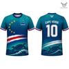 2026 New Cape Verde Flag Printed T-shirt Men And Women Quick Dry Breathable Outdoor Sports Jersey Summer Casual Football Tee