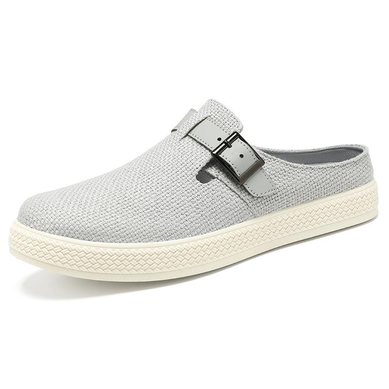 Men's shoes summer breathable low-top casual shoes outer slippers home trendy cloth shoes comfortable dad shoes
